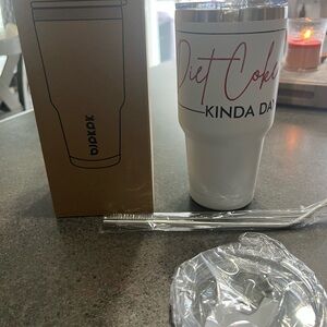 White 30oz Tumbler - Diet Coke Kinda Day